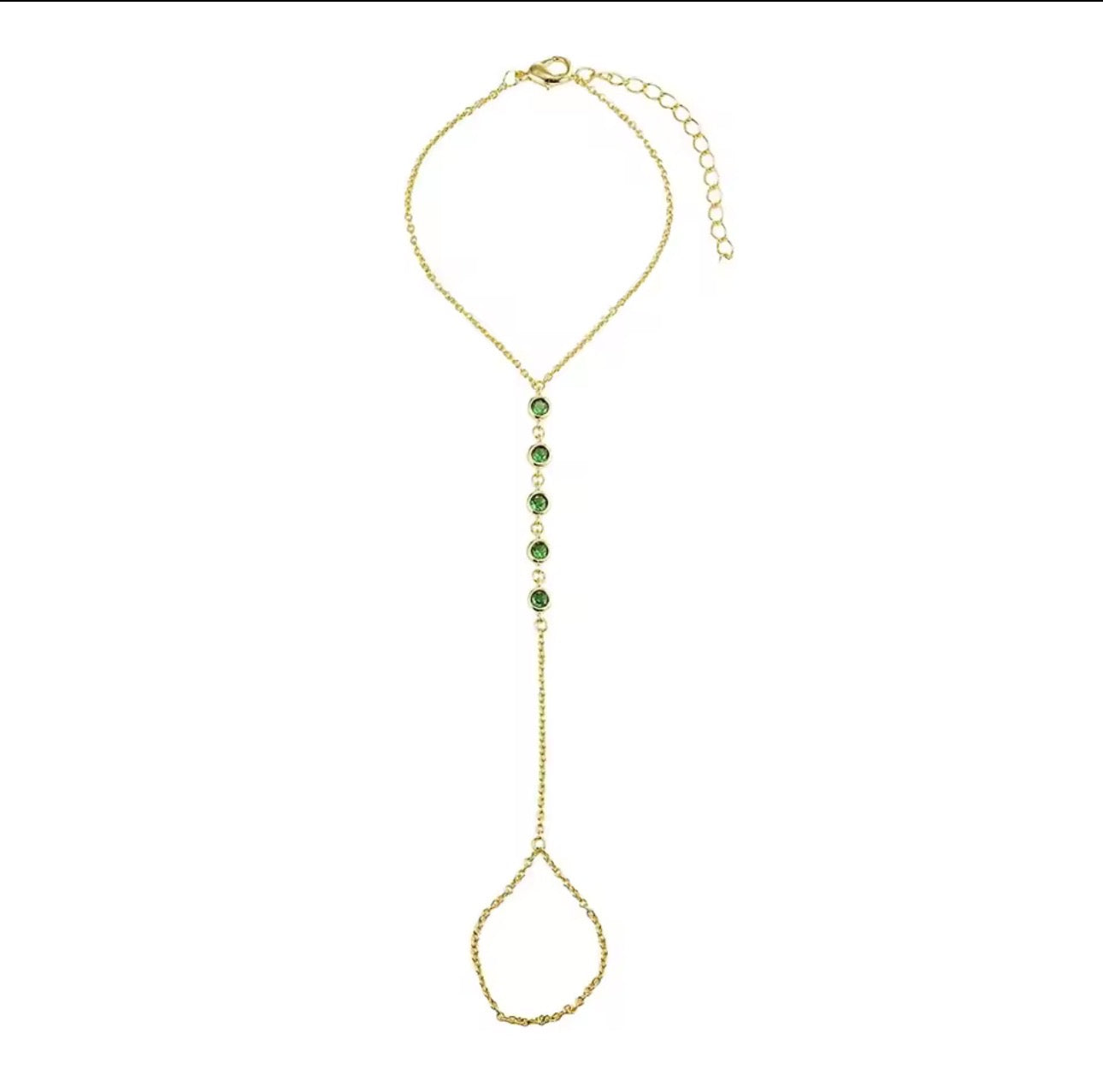 Green bubble hand chain