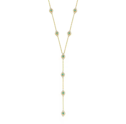 Eye drop necklace