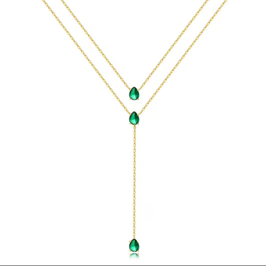 Emerald Drop Necklace