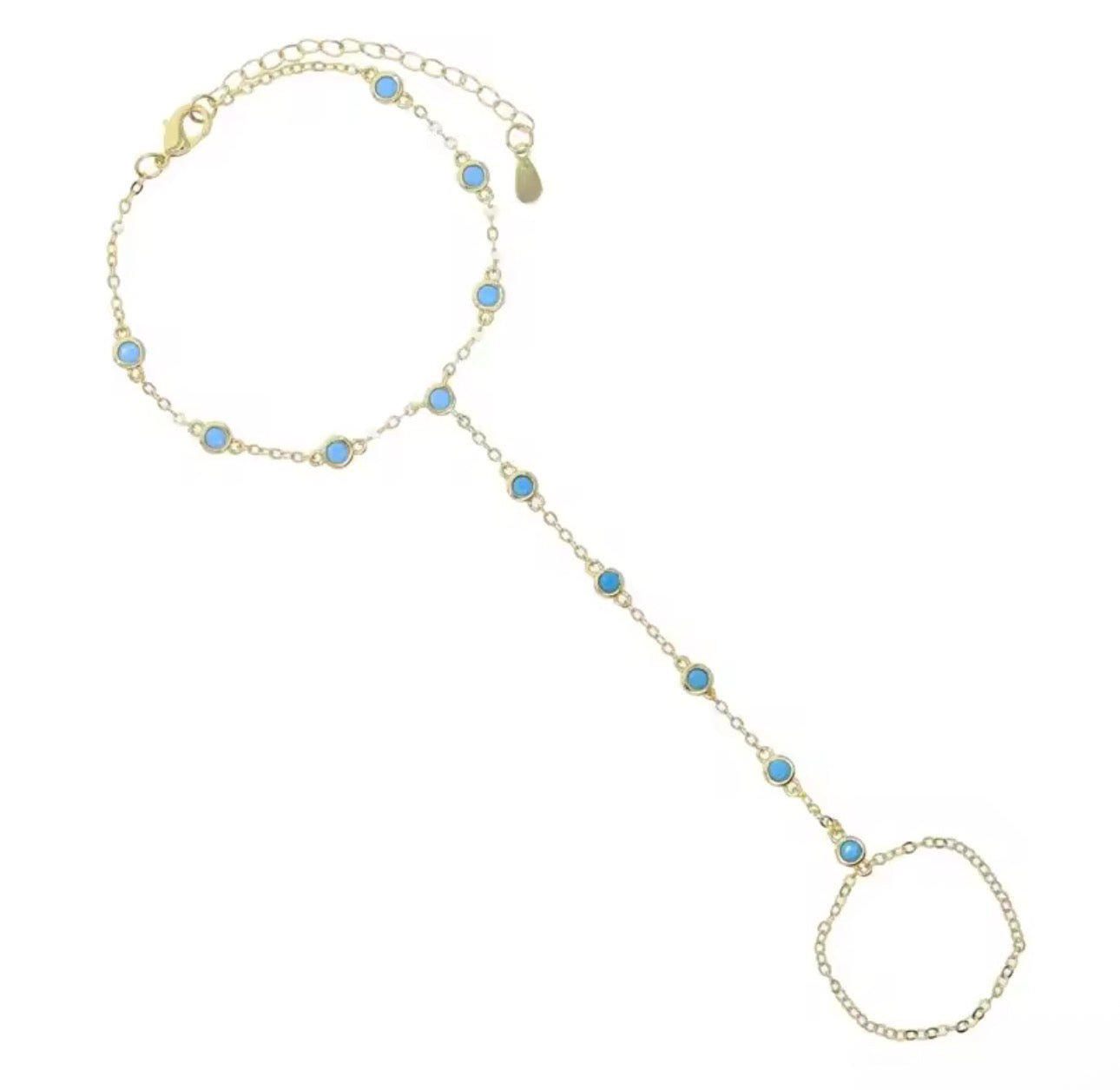 Sky blue hand chain