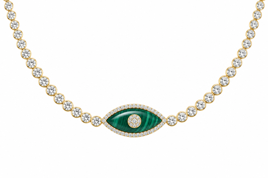 Emerald eye necklace
